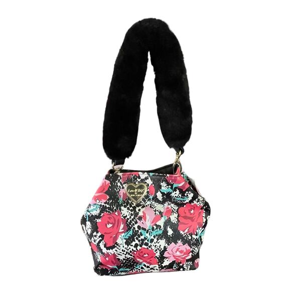 Betsey Johnson Floral Bucket Tote Crossbody NWT - Picture 4 of 10